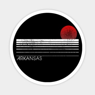 Simple Retro Arkansas Sunset Magnet